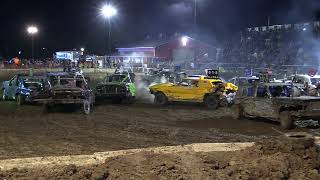 Sanilac County Fair 2024 Demolition Derby FEATURE 8102024 SanduskyMichigan [upl. by Wallache]