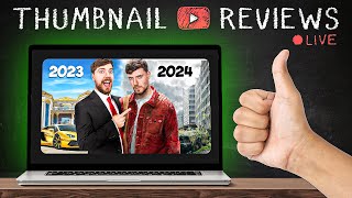 How to Actually Make Viral Thumbnails  FREE LIVE THUMBNAIL REVIEWS [upl. by Regnig]