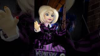 Wednesday amp Enid Animatronics shorts halloween wednesday [upl. by Broeder786]