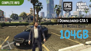 How to Download GTA 5 🔥 by Mobile Data  GTA 5 by Jio Vodafone Idea Airtel  GTA 5 Download Time [upl. by Roice505]