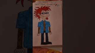 My Rugrats drawing Chuckie Finster as an adult in his mid30s 😀 😄 🤓🧔🧑🏻‍🦰👨🏻‍🦰🧍‍♂️👓👕👖🥾 🖥🔎📱 [upl. by Azaleah]