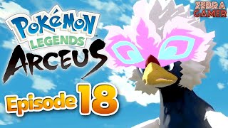 Braviary  Pokemon Legends Arceus Gameplay Walkthrough Part 18  Warden Sabi Snowpoint Temple [upl. by Idnis]