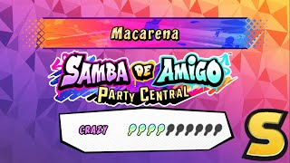 Samba de Amigo Party Central  Macarena Crazy  SRank Perfect Combo [upl. by Edijabab]