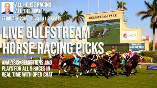 Live Gulfstream Park Horse Racing Picks  Analysis Selections and Plays in Real Time with Open Chat [upl. by Burra]