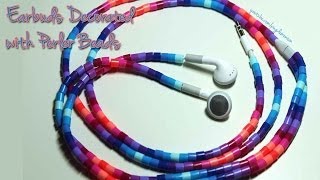 Tutorial Decorating Earbuds with Perler Beads [upl. by Tyrrell]