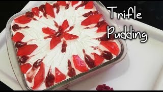 Trifle recipebest trifle puddingsimple strawberry trifle pudding recipe [upl. by Eenalem]