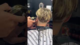 Proceso de visos rubios barberia cortemasculino [upl. by Edny]