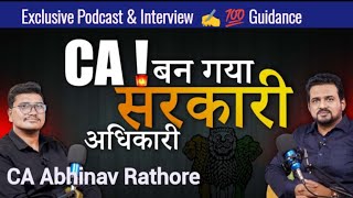 CA Abhinav Rathore Podcast viralvideo upsc cafinal civilserviceexams psu jobs viralvideos [upl. by Urata]