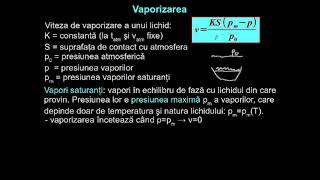 Transformări de stări de agregare Vaporizarea fierberea Căldură latentă  LectiiVirtualero [upl. by Wilek175]