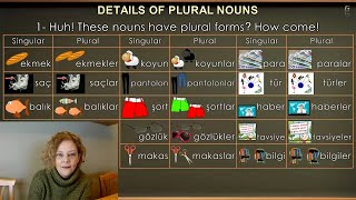 DETAILS OF PLURAL NOUNS  FOUNDATIONS OF TURKISH 6 [upl. by Nylrebma]