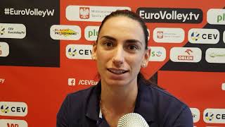 Campionati Europei Femminili Raphaela Folie alla vigilia di ItaliaRussia [upl. by Ximenes]