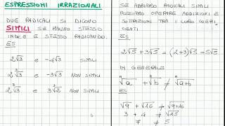 Espressioni irrazionali [upl. by Afton]