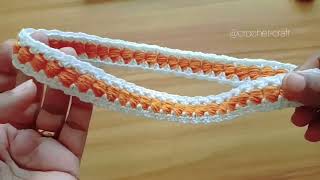 How to Crochet a Baby Headband  Belt crochet crochetheadband crocheting crochettutorial [upl. by Prior]