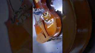 Using a Pulse Laser Cleaner to Remove Paint from a ViolinZAC Laser [upl. by Hally969]