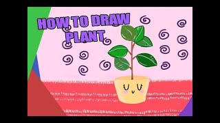 HOW TO DRAW PLANT FLOWER PLANT DRAWING IBIS PAINT X EASY DRAWING TUTORIAL STEP BY STEP [upl. by Duaner]