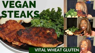 Episode 63 Delicious Vegan Steaks 🍽 Vital Wheat Gluten [upl. by Vanda]