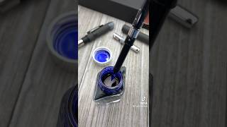 How to fill a Platinum Curidas fountain pen using a converter and bottled ink fountainpenhowto [upl. by Anirdnajela]