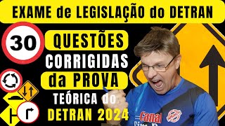 PERGUNTAS da PROVA do DETRAN  EXAME de LEGISLAÇÃO do DETRAN  SIMULADO do DETRAN RESPONDIDO [upl. by Iadam]