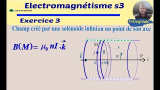 Champ magnétique créé par une solénoïde infinie en un point de son axe [upl. by Sana587]