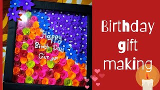 Birthday gift for girls  birthday gift idea  wall hanging paper craft [upl. by Direj]