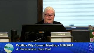 PCC 61024  Pacifica City Council Meeting  June 10 2024 [upl. by Nwahsed]