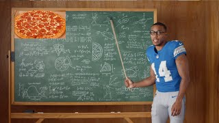 Little Caesars Pizza Commercial 2024 AmonRa St Brown ThreeMeat Treat Ad Review [upl. by Stockmon957]