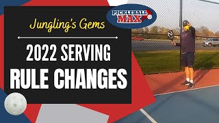 Pickleball Serve Rule Changes for 2022 [upl. by Ejroj]