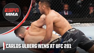 Carlos Ulberg opens up UFC 281 with knockout win ESPN MMA [upl. by Aikyt]