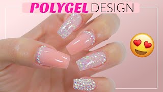 BEAUTIFUL Polygel Nails Tutorial  Jiasheng Polygel and Subay EFile Review [upl. by Pickard705]