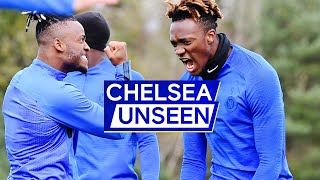 Tammy Abraham Back in Trainingand Nutmegs Jorginho 😱Ruben LoftusCheek in Squad  Chelsea Unseen [upl. by Sartin86]