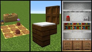 Minecraft 50 Furniture and Decoration Designs [upl. by Lorolla278]