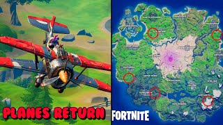 PLANES ARE BACK in Fortnite  All Plane Locations in Fortnite Snowmando Outpost [upl. by Blain]