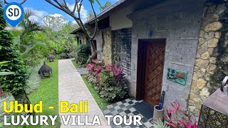 Ubud Bali Luxury Hotel  Tejaprana Bisma Villa Tour [upl. by Oicatsana]