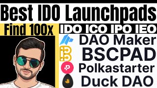 Top 5 Crypto Launchpads and IDO Platforms  IDO IEO IPO ICO Explained  PolkaStarter Bscpad BNB [upl. by Kistner]