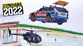 HOONIGAN Gymkhana 2022 Travis Pastrana Goes Berserak in Florida in a 862HP DRAWING GYMKHANA [upl. by Ahsilaf]