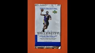 KOBE on the front of this ORIGINAL 2000 pack of 20002001 Upper Deck RESERVE basketball pack [upl. by Esirrehc]