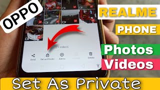 how to view set as private photos and videos in realme phone [upl. by Enyamrahc]