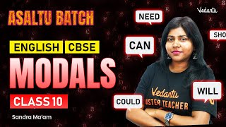 Modals  Class 10 English  CBSE 2025  Sandra Maam [upl. by Alisun]