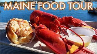 Maine Food Tour  We Search for the Best Lobster Rolls in Maine [upl. by Ainalem811]