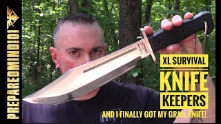 FAQ XL Survival Knife KeepersI Got My Grail Knife  Preparedmind101 [upl. by Kissiah]