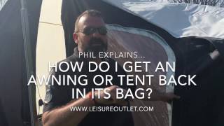 How Do I Get an Awning or Tent Back In Its Bag As explained by Phil from Outdoor Revolution [upl. by Caldera]