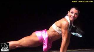 Cinzia Clapps Fitness Routine at the 2010 NPC Team Universe [upl. by Aissenav]