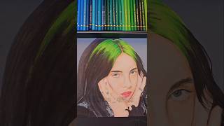 I Tried To Draw Billie Eilish In Realism shorts drawing art [upl. by Woermer]