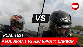 HJC RPHA 1 vs HJC RPHA 11 Carbon  Champion Helmets [upl. by Haisa]