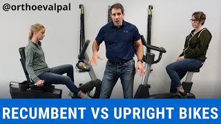 Recumbent vs Upright Stationary Bikes Pros amp Cons [upl. by Arihsa]