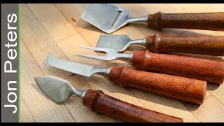 Beginner Lathe Project How to Make Cheese Knife Handles [upl. by Munro]