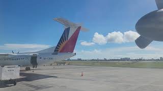 Philippine Airlines Dash 8 Q400 RPC5910 landing Mactan Cebu Airport [upl. by Ruzich871]