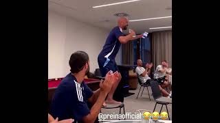 😂🇪🇸 Pepe Reinas initiation song for Como was absolutely class 🎤🎶 [upl. by Cirilla]