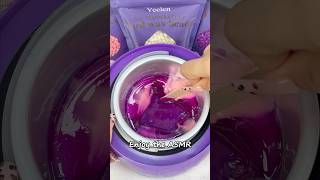 Waxing leg with 💜💕 yeelen yeelenwax waxingkit waxing hardwax waxbeads asmr [upl. by Sina3]