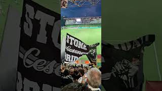 Tifo Cesena Carrarese gol gol cesena 180824 [upl. by Alekahs]